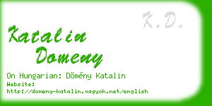 katalin domeny business card